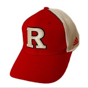 Adidas Rutgers Ball cap ~ Red and White ~ Adjustable